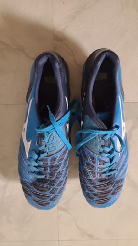 Blue Adult Men's Used Size 9.5 (Women's 10.5) Metal Mizuno Wave Ignitus 2 Cleats