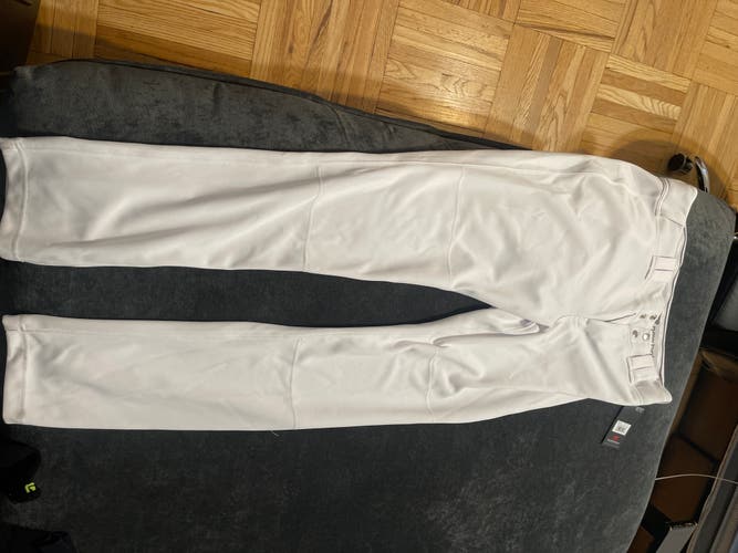 White New Large New Balance Game Pants