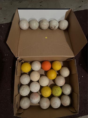 Used Lacrosse Ball(LOT OF 25) Mixed Brands