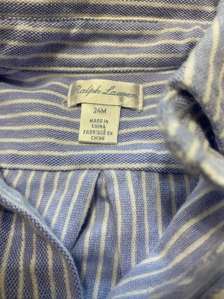 Ralph Lauren Toddler 24M Long Sleeve Button Down Shirt | SidelineSwap