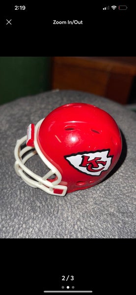 Official NFL Football Kansas City Chiefs Mini Helmet Plastic Riddell Used  Collec