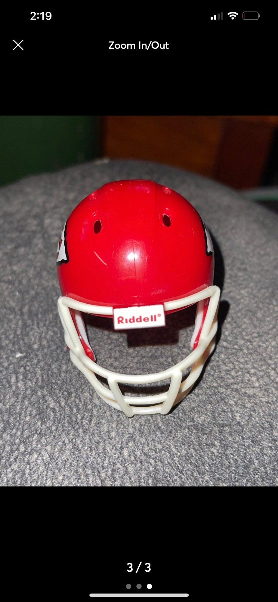 Official NFL Football Kansas City Chiefs Mini Helmet Plastic