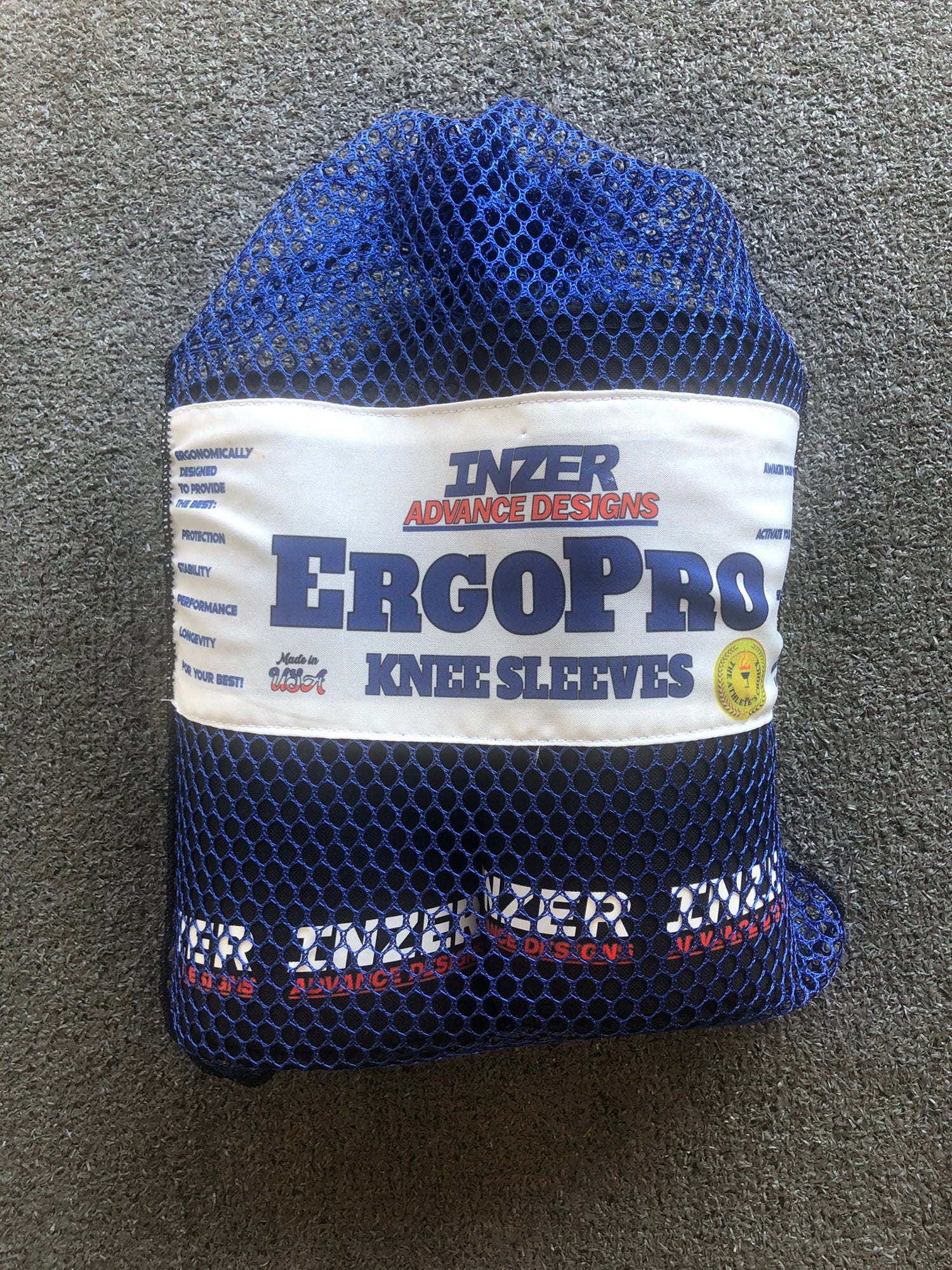 NEW INZER ErgoPro Powerlifter Knee Stability Sleeves Large