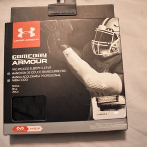 Under Armour Gameday Pro Hex Padded Arm / Elbow Sleeve, Black, Small (Open Box)