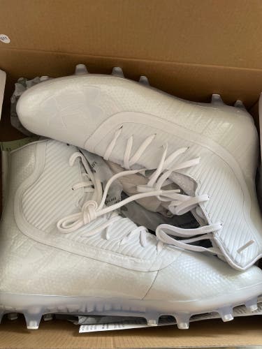 White Men's Molded Cleats Under Armour Cleats