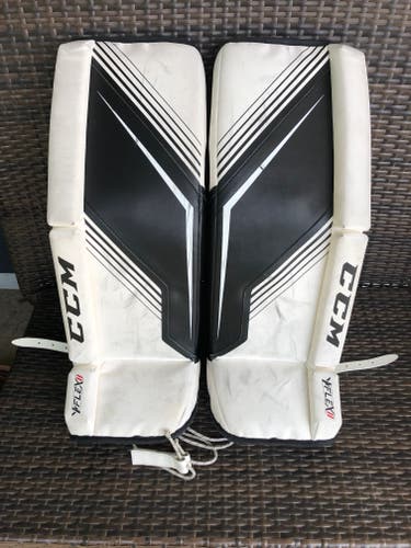 Used 26" CCM Y Flex Goalie Leg Pads