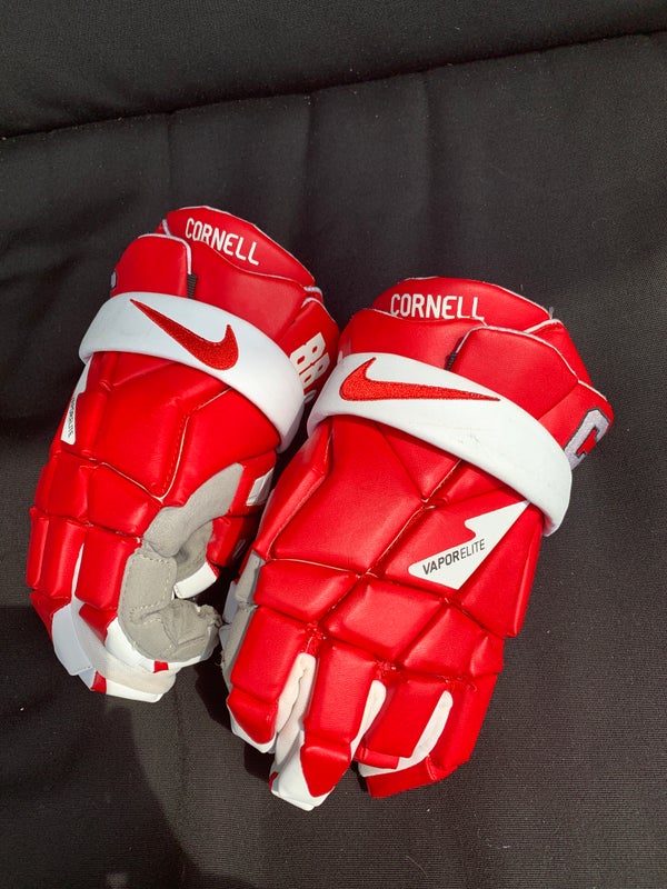Cornell Used Player's Nike Large Vapor Elite Lacrosse Gloves
