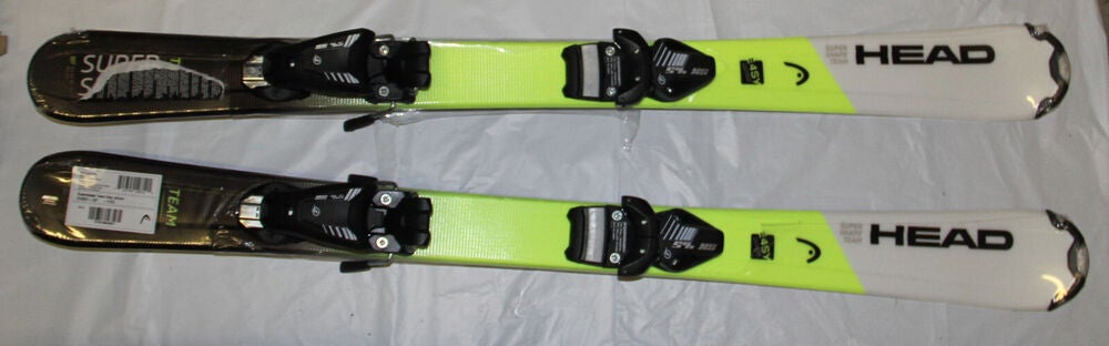 NEW 117cm HEAD Supershape team junior skis  + adjustable bindings SX4.5AC bk