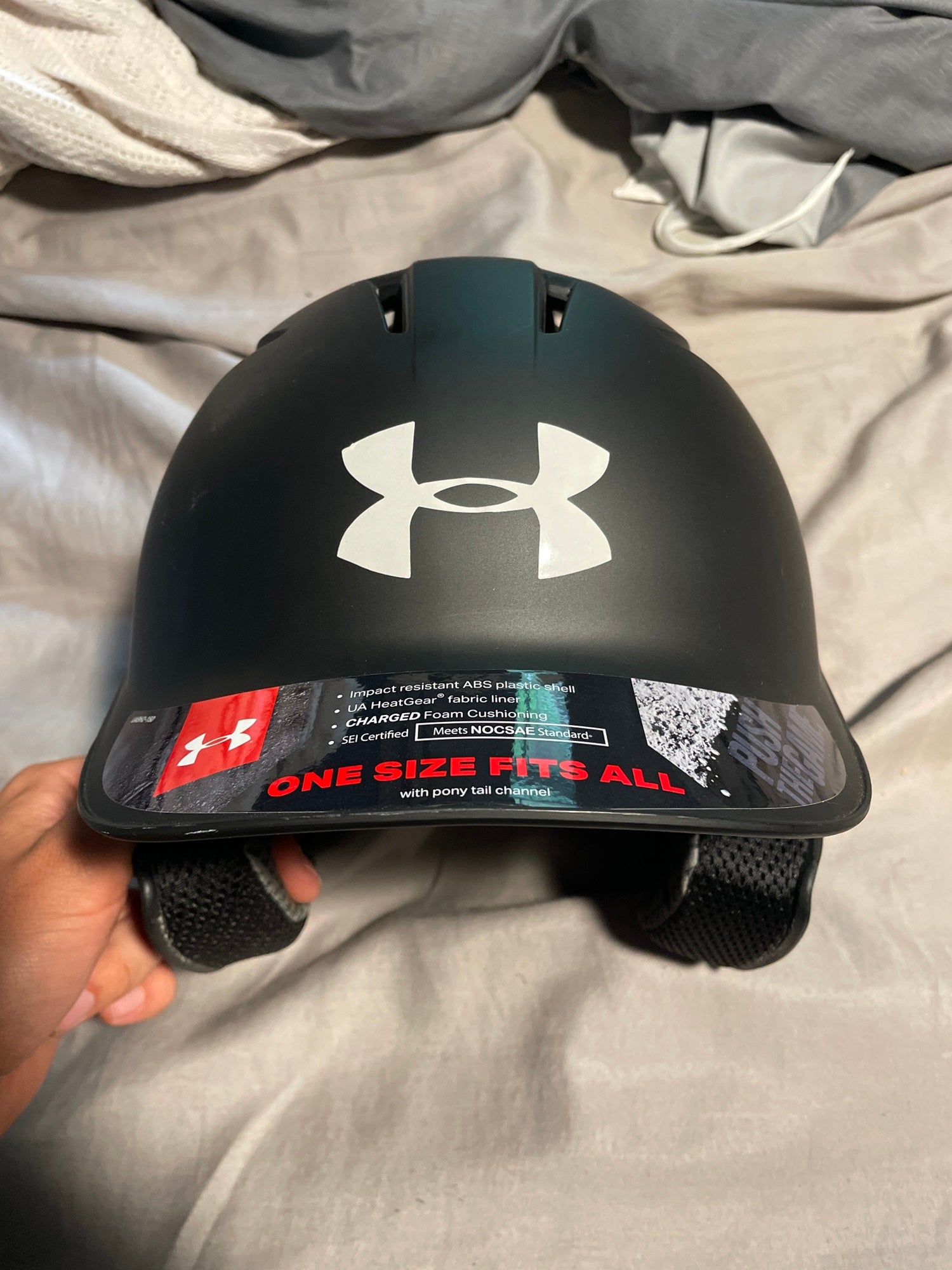 Red Under Armour Batting Helmet BRAND NEW (One Size Fits All