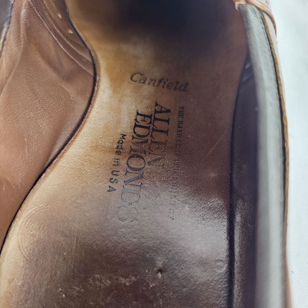 Allen Edmonds CANFIELD Size 10 D Walnut Brown Tassel Loafer  display picture 3