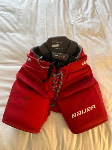 Red Sr Small Bauer Elite Goalie Pants