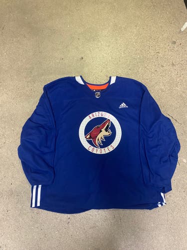 Arizona Coyotes Blue New 58 Goalie Cut Adidas Jersey