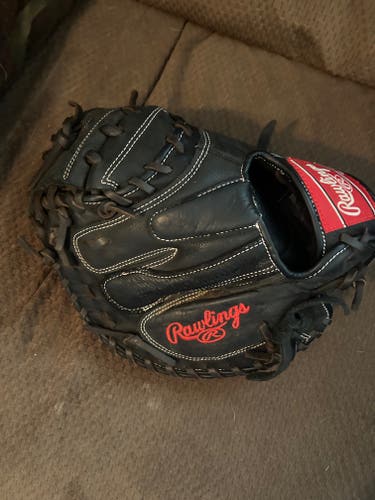 Used Rawlings Right Hand Throw Catcher's Premium Series Baseball Glove 32.5"