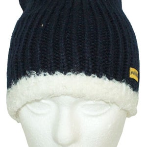 Women One Size - Nashville Predators NHL Hockey Vintage Beanie Knit Cap Fur Trim