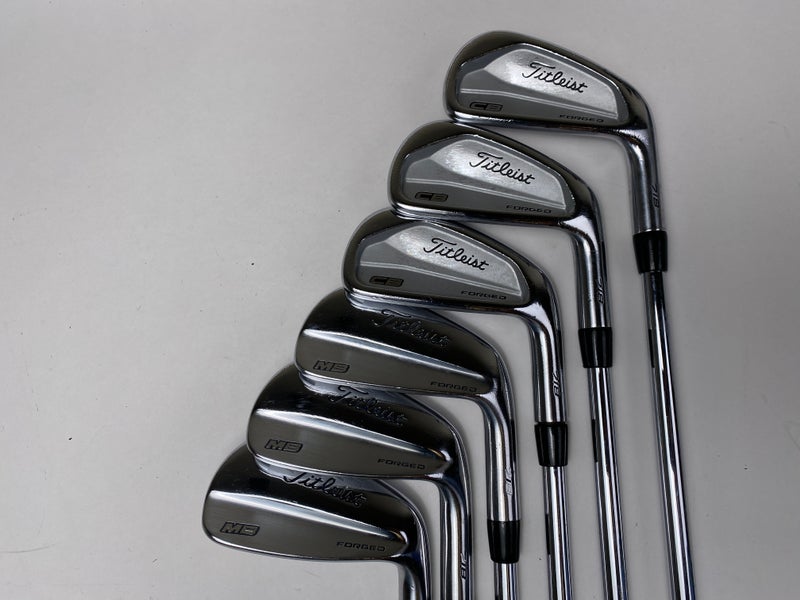 Titleist 718 CB/MB Combo Iron Set 4-9 Dynamic Gold S400 Tour Issue Stiff  -1'' RH