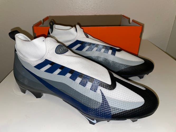 Nike Vapor Edge 360 Pro TB Football Cleats Sz 12.5 Navy/White DV0778-001 No Lid