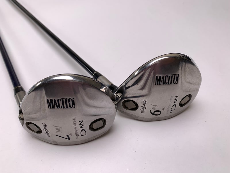 Macgregor MacTec NVG 7 & 9 Fairway Wood Set 21* 24* Ladies Graphite Womens RH