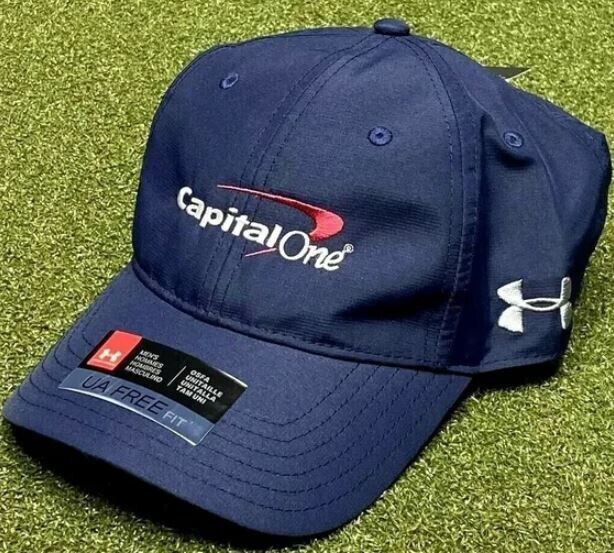 Under Armour Performance 2.0 Capital One Logo Adjustable Hat Cap Navy #71028