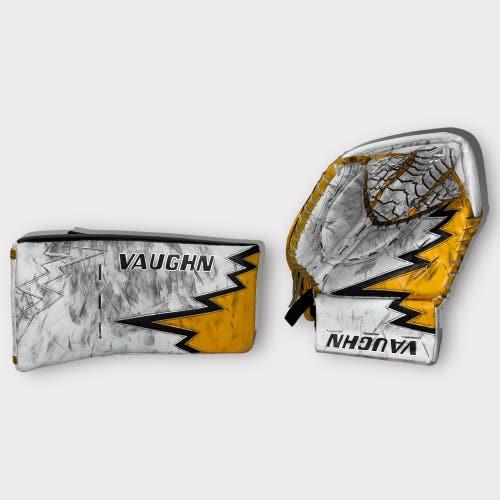 Pro Stock Wilkes-Barre/Scranton Penguins Vaughn Velocity V9 Full Right Glove Blocker Gauthier