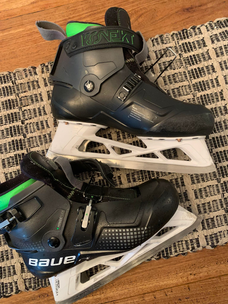 Used Bauer Konekt Hockey Skates Regular Width Pro Stock Size 7