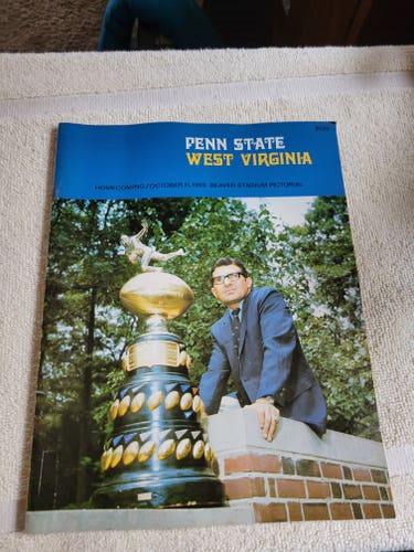 Vintage Penn State vs. West Virginia Beaver Stadium Pictorial October 11, 1969 NCAA Football Program