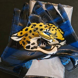 New Adult Small Jacksonville Jaguars Eternity Gears Football Gloves
