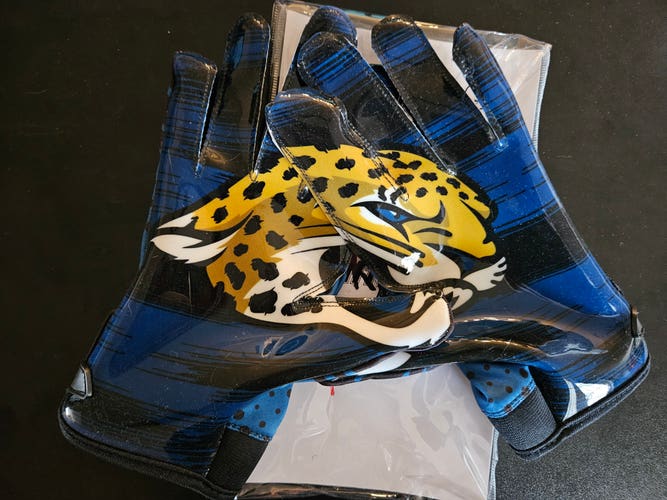 New Adult Small Jacksonville Jaguars Eternity Gears Football Gloves