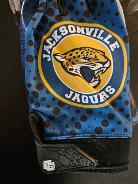 New Adult Small Jacksonville Jaguars Eternity Gears Football Gloves |  SidelineSwap