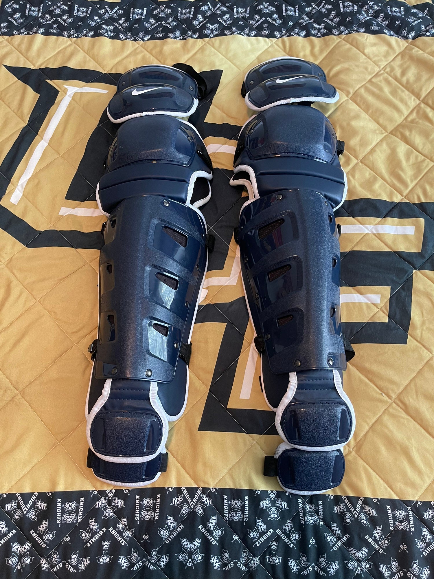 Nike Vapor Leg Guards 20" Catchers Adult Unisex Royal/White