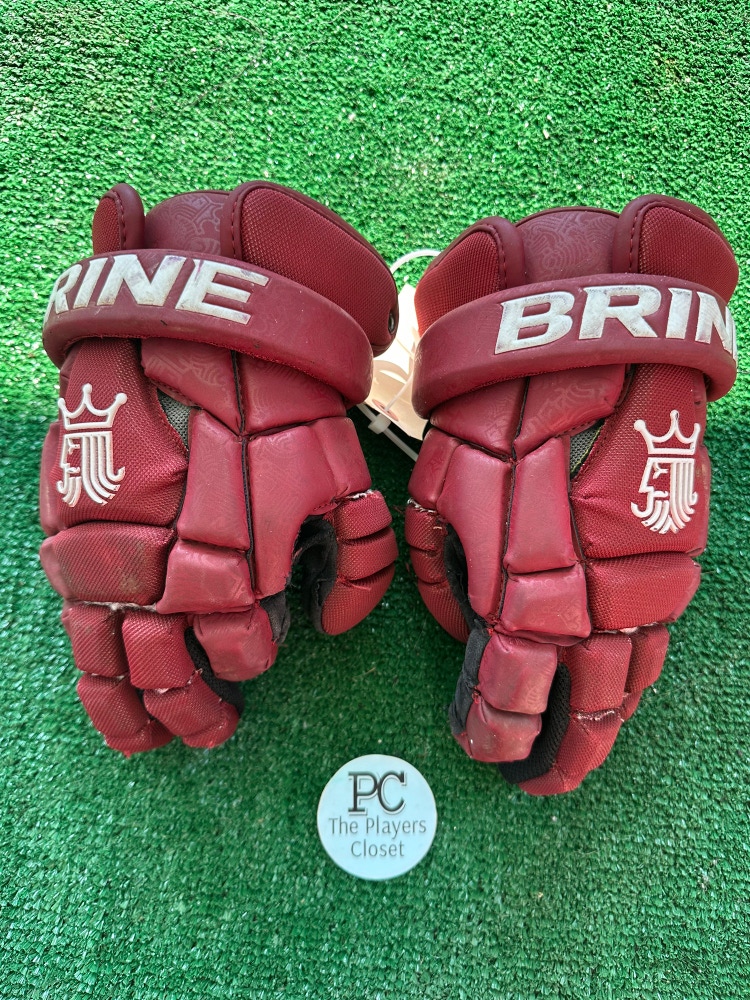 Used Position Brine King Lacrosse Gloves 12"
