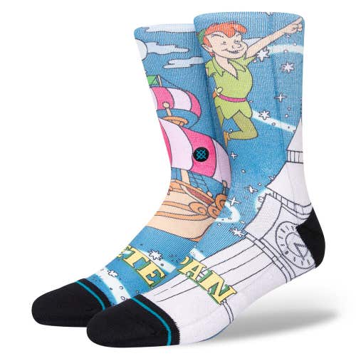 Stance X Disney Peter Pan By Travis Millard Poly Crew Socks Men's 9-13