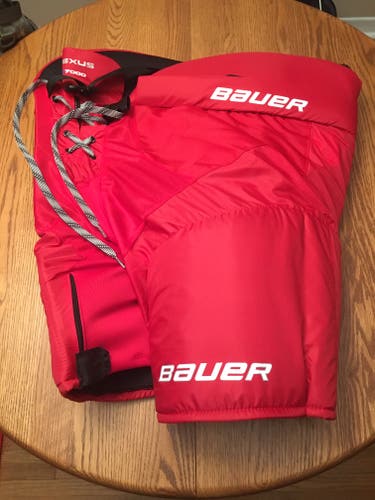 Senior New Large Bauer Nexus Hockey Pants - Red