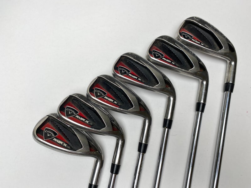 Callaway Razr X HL Iron Set 5-PW True Temper M-10 XP Uniflex Steel Mens RH