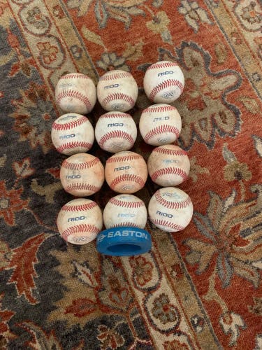 Used Rawlings 12 Pack (1 Dozen) Baseballs
