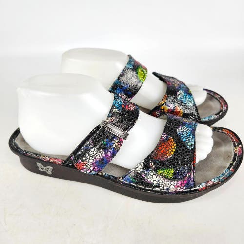 ALEGRIA Karmen Bubblish KAR-137 Multi-Color Slip On Sandal Slide Sandal 41 / 11