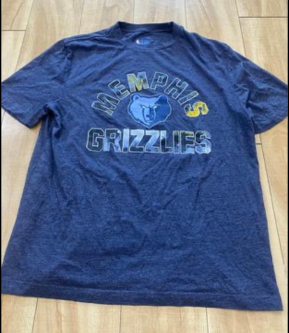 Memphis Grizzlies NBA Adult Large Shirt Sleeve Shirt