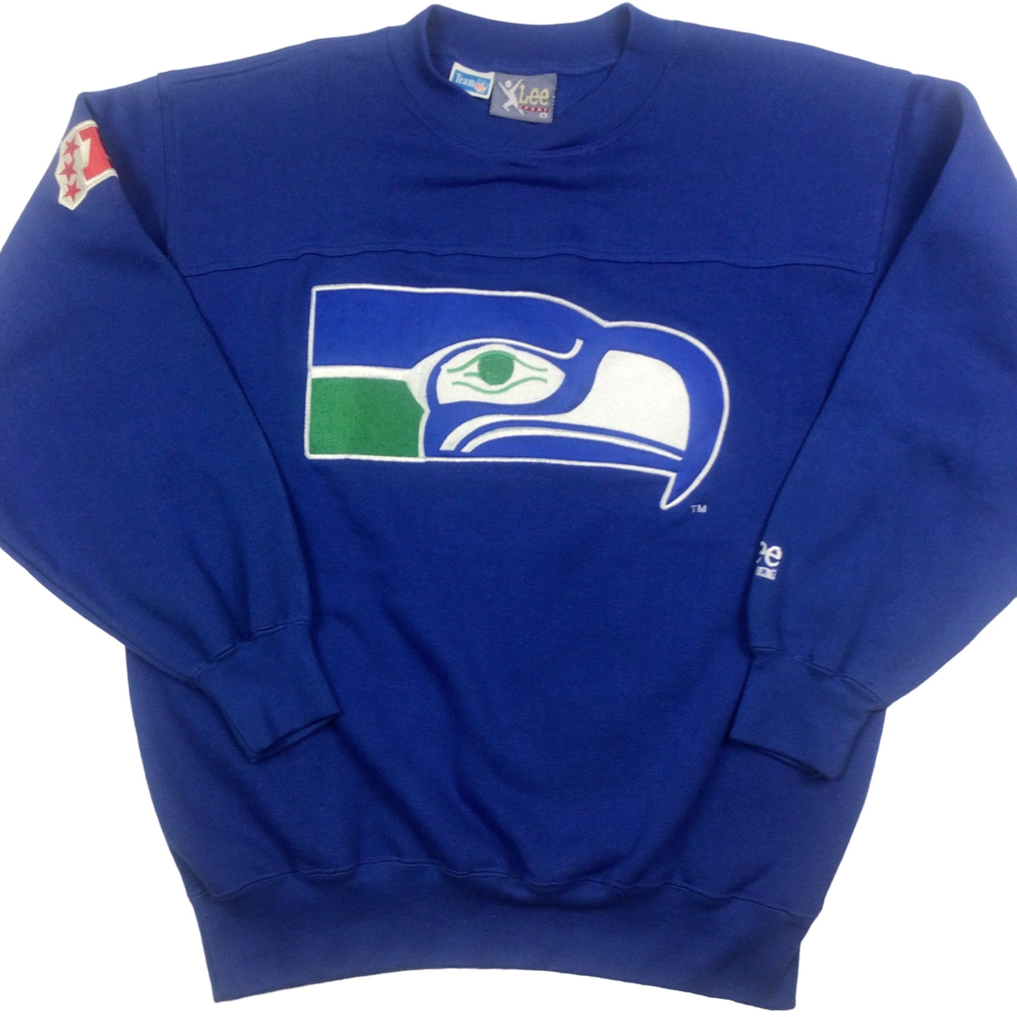 Vintage 90s Seattle Seahawks NFL Crewneck Sweatshirt. 