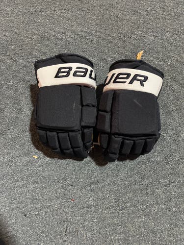 Game Used Navy (WC) Bauer Pro Series Pro Stock Gloves Colorado Avalanche Nieto 14”