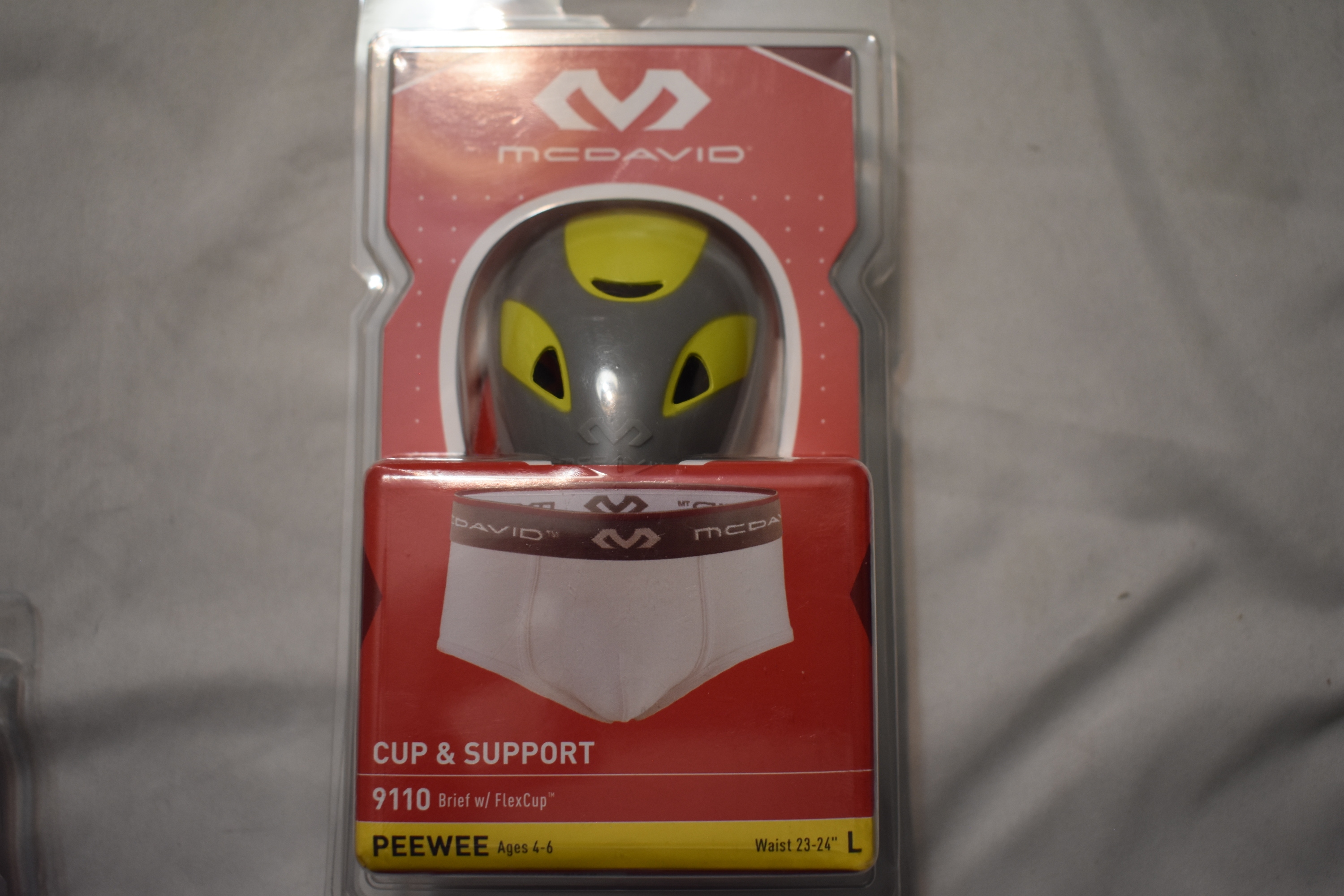 McDavid 9130 Athletic Brief w/ Soft Cup, Pee Wee Regular (Open Box)