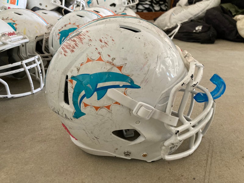 MIAMI DOLPHINS GAME USED AUTHENTIC NFL SPEED FLEX HELMET 2021 YEAR