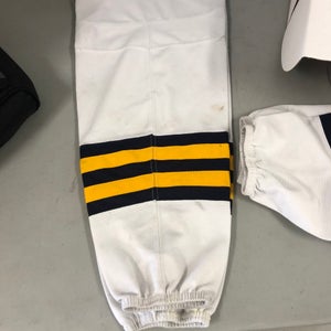 Caledon Golden Hawks white game worn socks