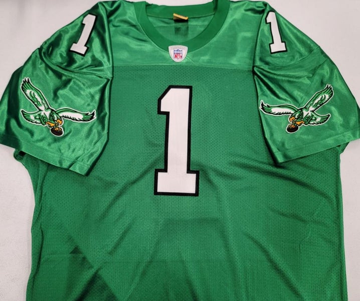 Men's Eagles Kelly Green Vapor Throwback 90s Jersey - All Stitched