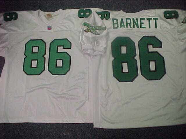 Philadelphia Eagles FRED BARNETT Vintage Throwback Football Jersey WHITE New All Sizes