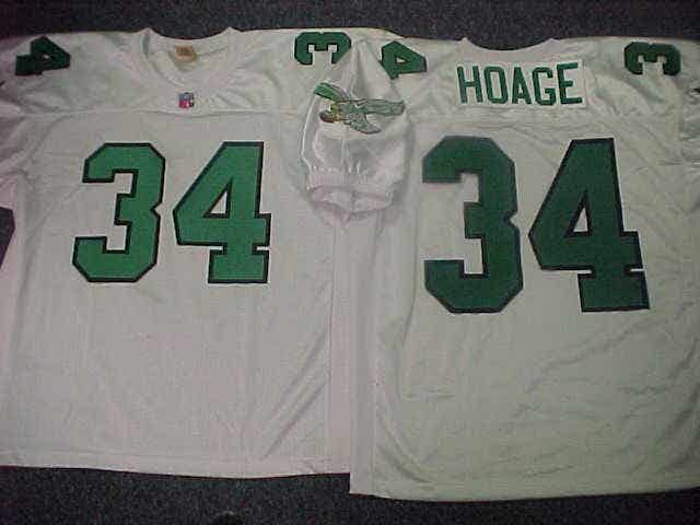 Philadelphia Eagles TERRY HOAGE Vintage Throwback Football Jersey WHITE New All Sizes