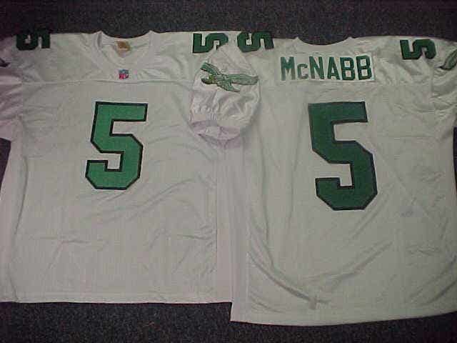 Philadelphia Eagles DONOVAN McNABB Vintage Throwback Football Jersey WHITE New All Sizes