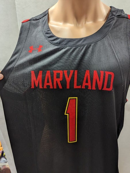 NWT Maryland Terrapins Under Armour Basketball Jersey White L NCAA