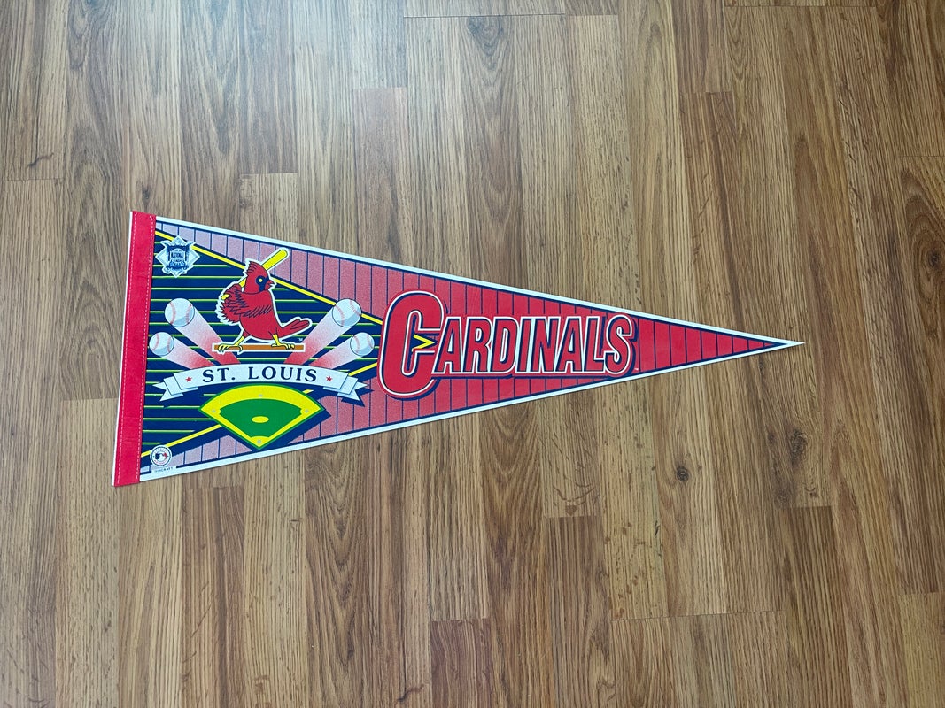 St. Louis Cardinals MLB BASEBALL SUPER VINTAGE 1980s Collectible Felt Pennant!