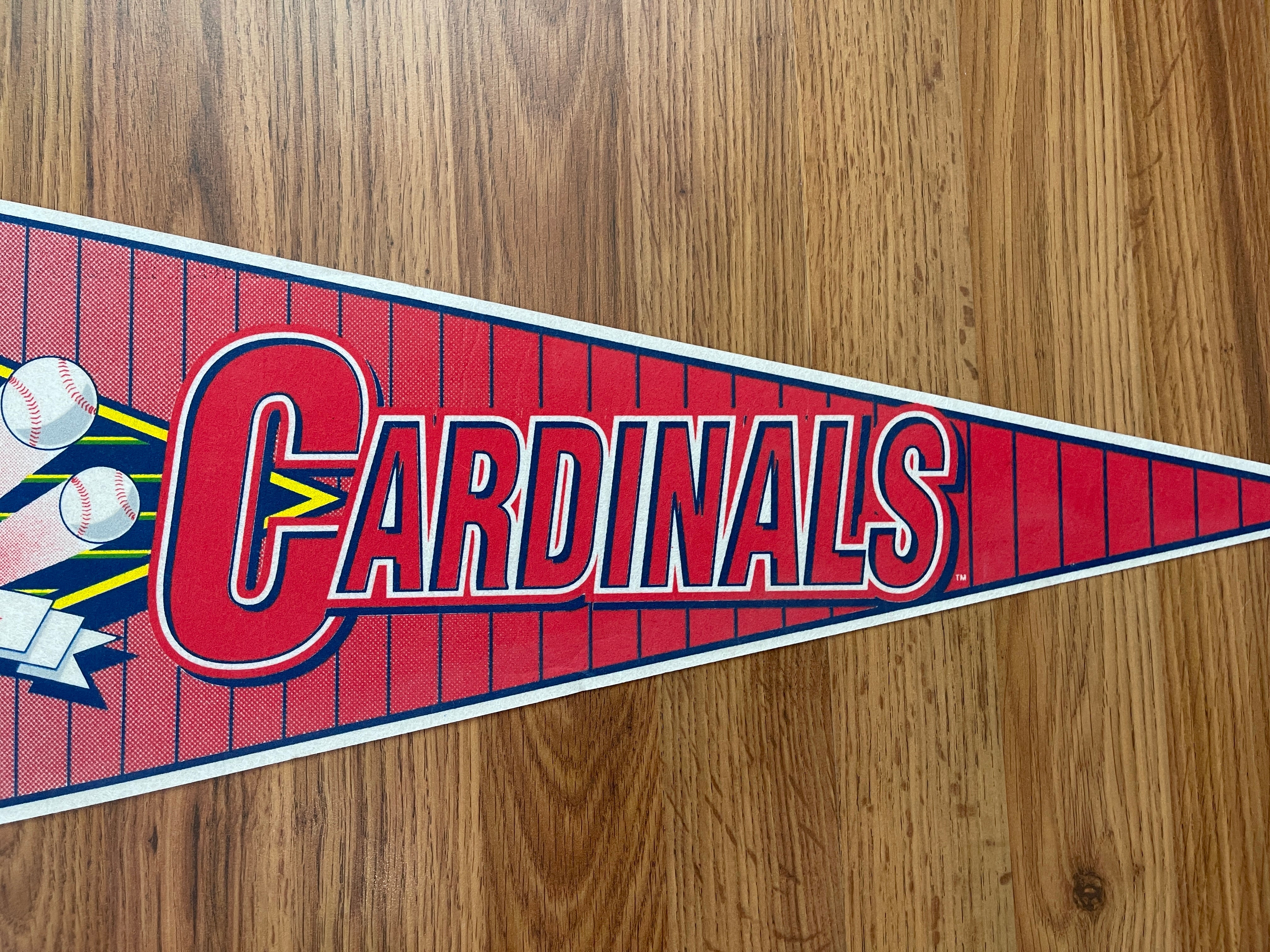 St. Louis Cardinals MLB BASEBALL SUPER VINTAGE 1980s Collectible Felt  Pennant!