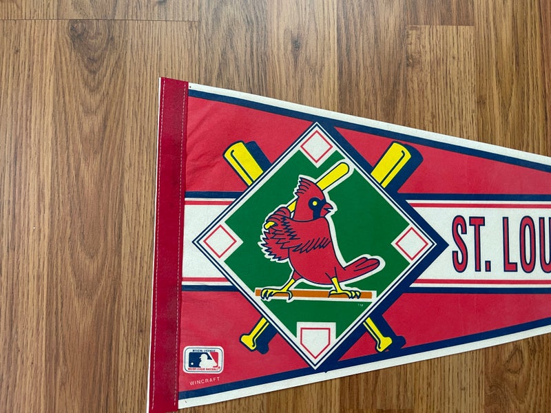 St. Louis Cardinals MLB BASEBALL SUPER VINTAGE 1980s Collectible Felt  Pennant!