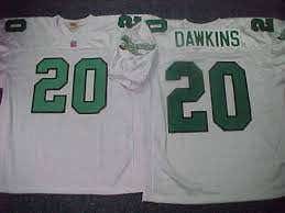 Philadelphia Eagles BRIAN DAWKINS Vintage Throwback Football Jersey WHITE New All Sizes